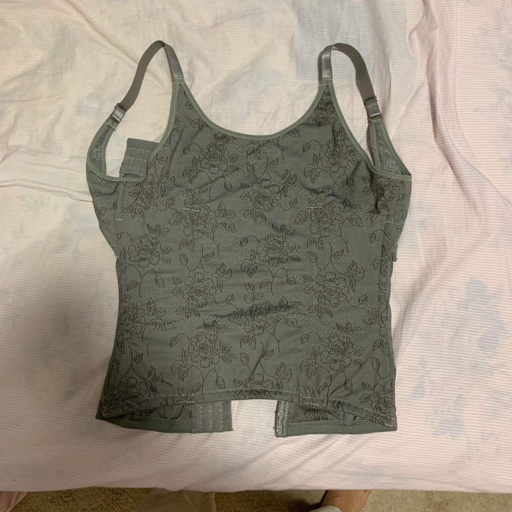 Grey corset top